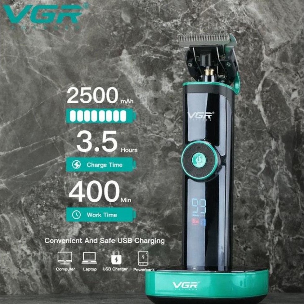 Машинка за Подстригване Тример за Коса и Брада Професионална VGR V-671