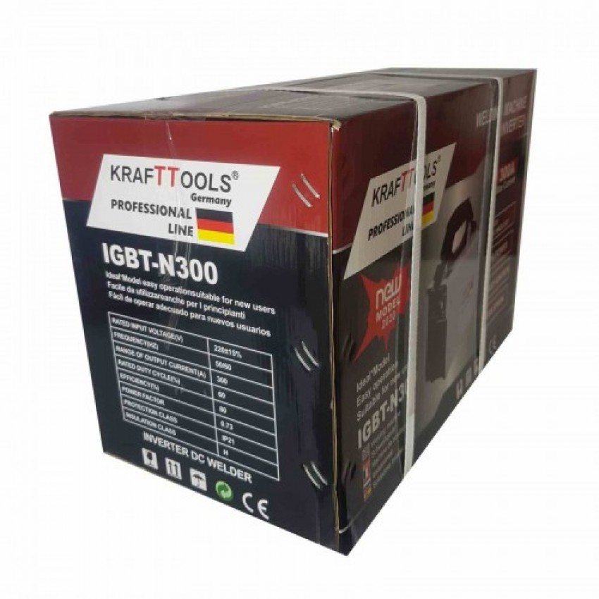 Инверторен Електрожен KrafT TOOLS 300А + Соларна маска