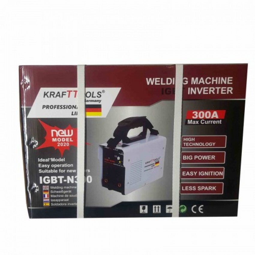 Инверторен Електрожен KrafT TOOLS 300А + Соларна маска
