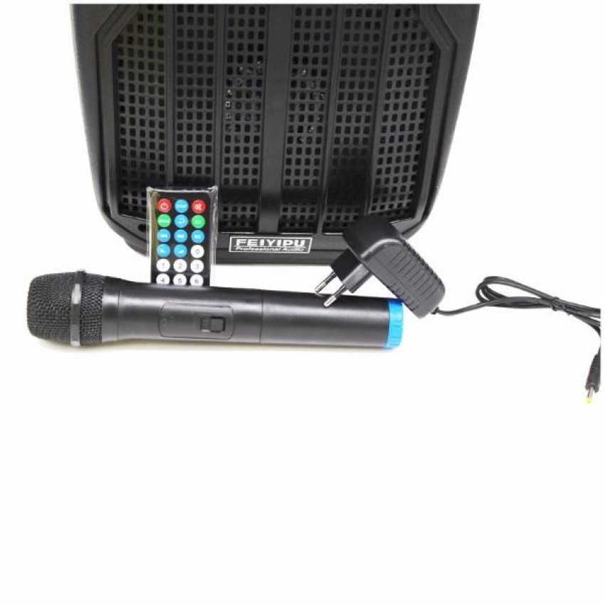 Компактна акумулаторна караоке колона FEIYIPU ES-83 8" 300W с 1 микрофон Компактна акумулаторна караоке колона FEIYIPU ES-83 8" 300W с 1 микрофон