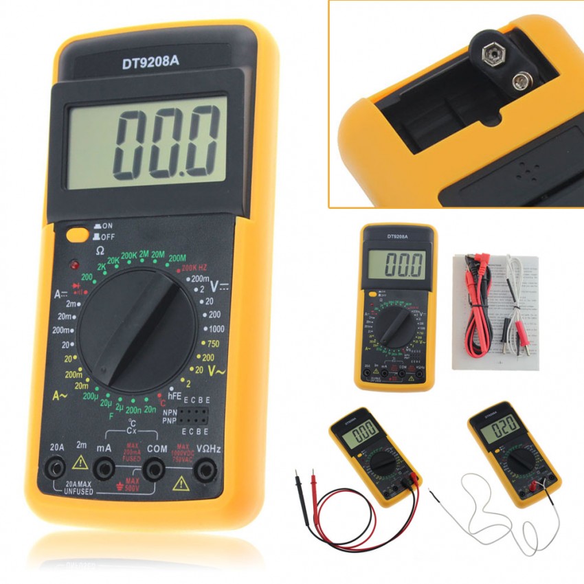 Мултицет Dt9208a цифров с дигитален дисплей Мултицет Dt9208a цифров с дигитален дисплей