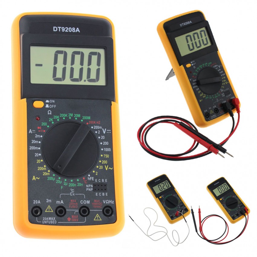 Мултицет Dt9208a цифров с дигитален дисплей Мултицет Dt9208a цифров с дигитален дисплей