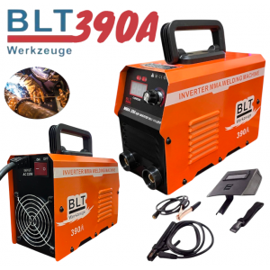 Инверторен Електрожен с Дисплей BLT Werkzeuge 390A Маска Четки и Чукчета