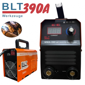Инверторен Електрожен с Дисплей BLT Werkzeuge 390A Маска Четки и Чукчета