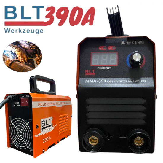 Инверторен Електрожен с Дисплей BLT Werkzeuge 390A Маска Четки и Чукчета Инверторен Електрожен с Дисплей BLT Werkzeuge 390A Маска Четки и Чукчета