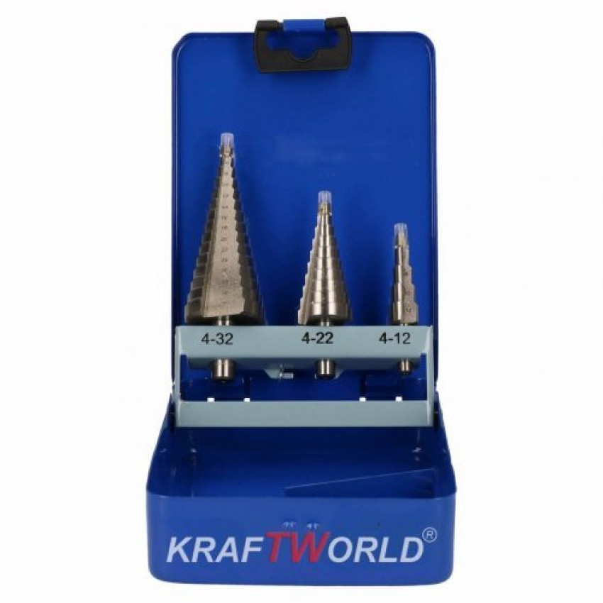 конусни свредла стъпаловидни Kraft 4-32, 4-20, 4-12 бургии конусни свредла стъпаловидни Kraft 4-32, 4-20, 4-12 бургии
