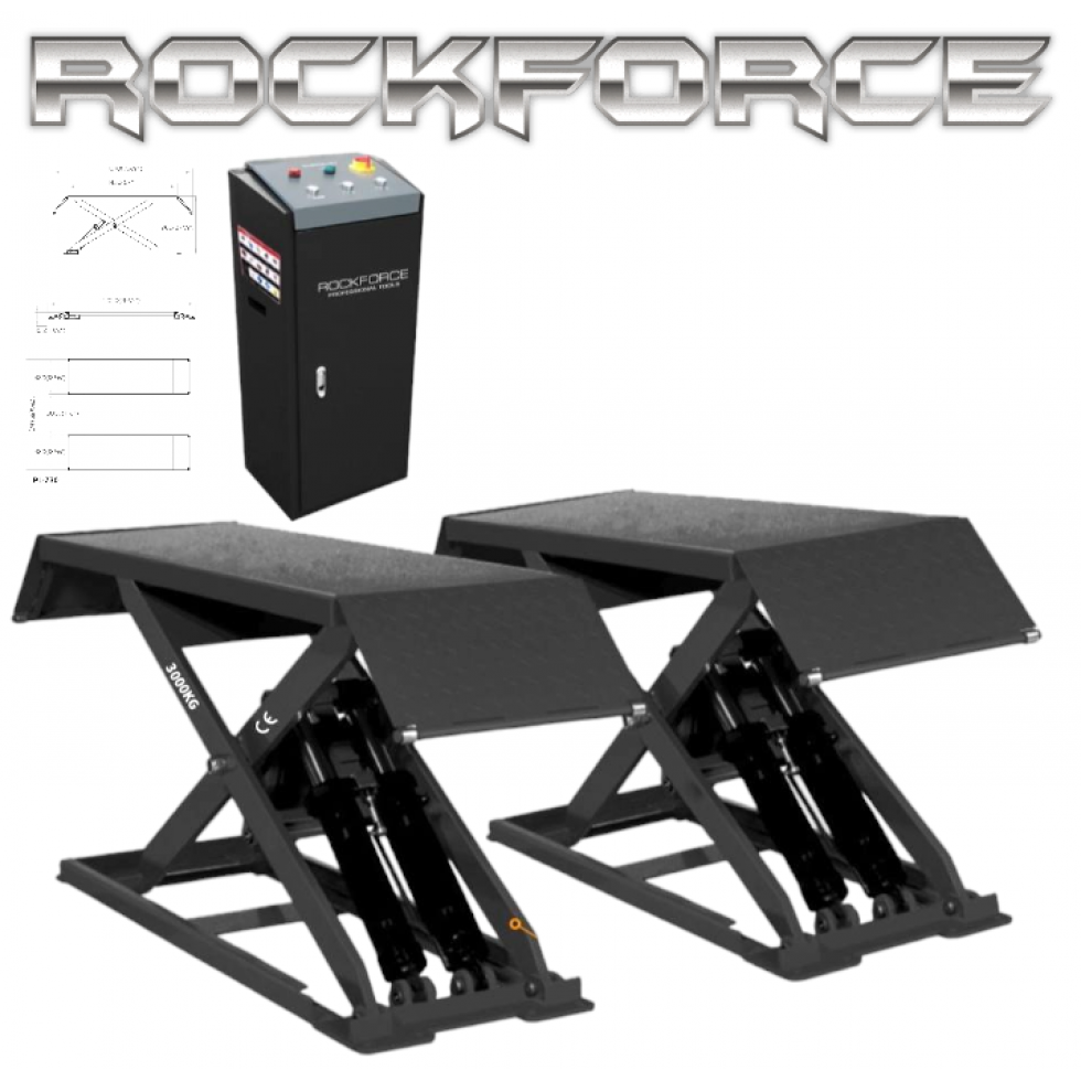 Подемник Ножичен ROCKFORCE Z30 Товароподемност 3 тона 105-960мм Професионален Подемник Подемник Ножичен ROCKFORCE Z30 Товароподемност 3 тона 105-960мм Професионален Подемник