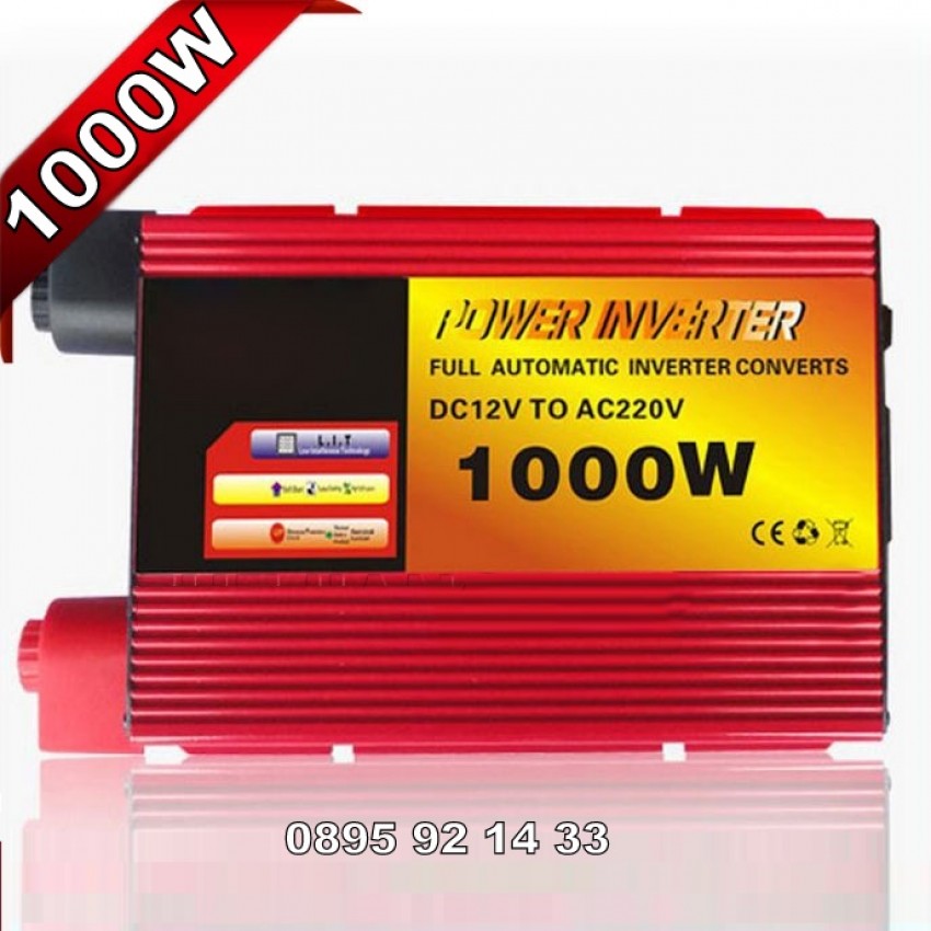 Инвертор 1000W 12V Преобразувател за кола Инвертор 1000W 12V Преобразувател за кола