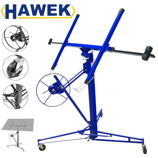 Повдигач за Гипсокартон HAWEK 140-350см до 68кг Подемник за Панели